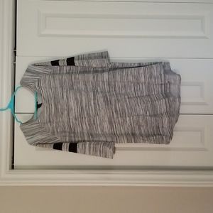 Forever 21 Black, White, and Gray Shirt Dress Large
